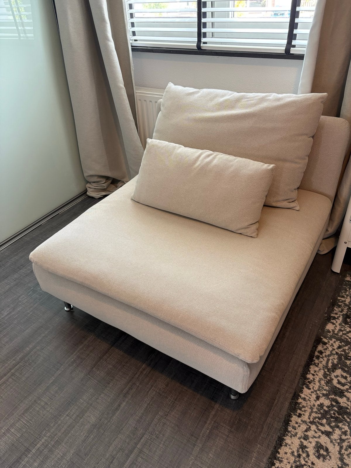 IKEA SÖDERHAMN 1-zits element Friduna lichtbeige, Ophalen, Zo goed als nieuw, Stof, 75 tot 100 cm