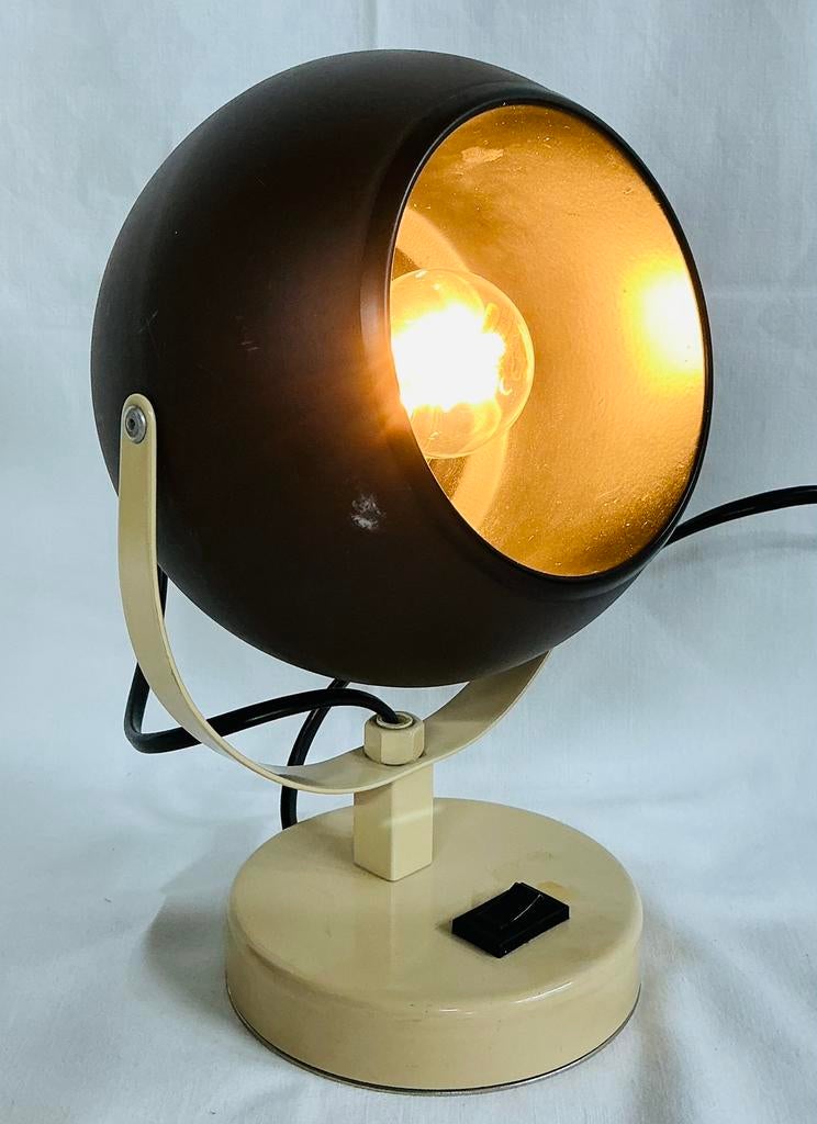 Vintage design atomic spage age eyeball tafellampje 70s, Ophalen of Verzenden, Huis en Inrichting
