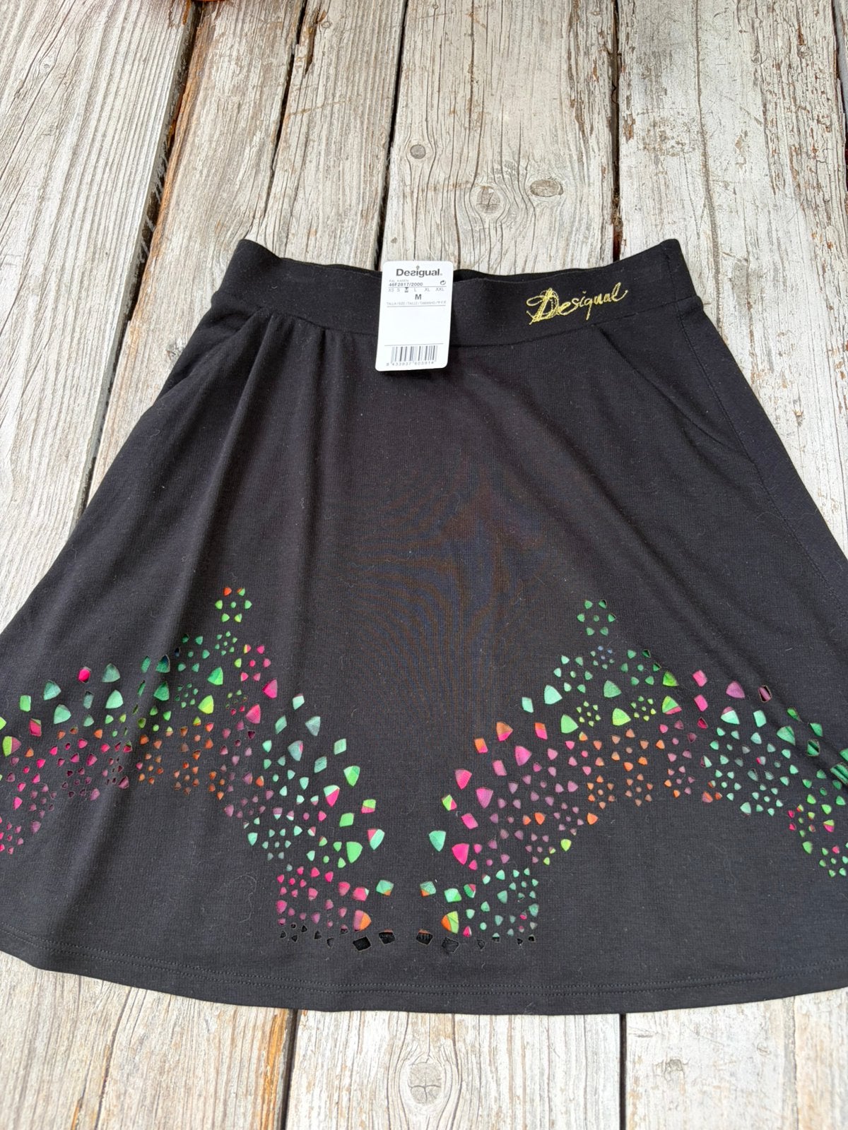 Nieuwe rok zwart Desigual - maat M, Kleding | Dames, Rokken, Maat 38/40 (M), Zwart, Ophalen of Verzenden, Zo goed als nieuw
