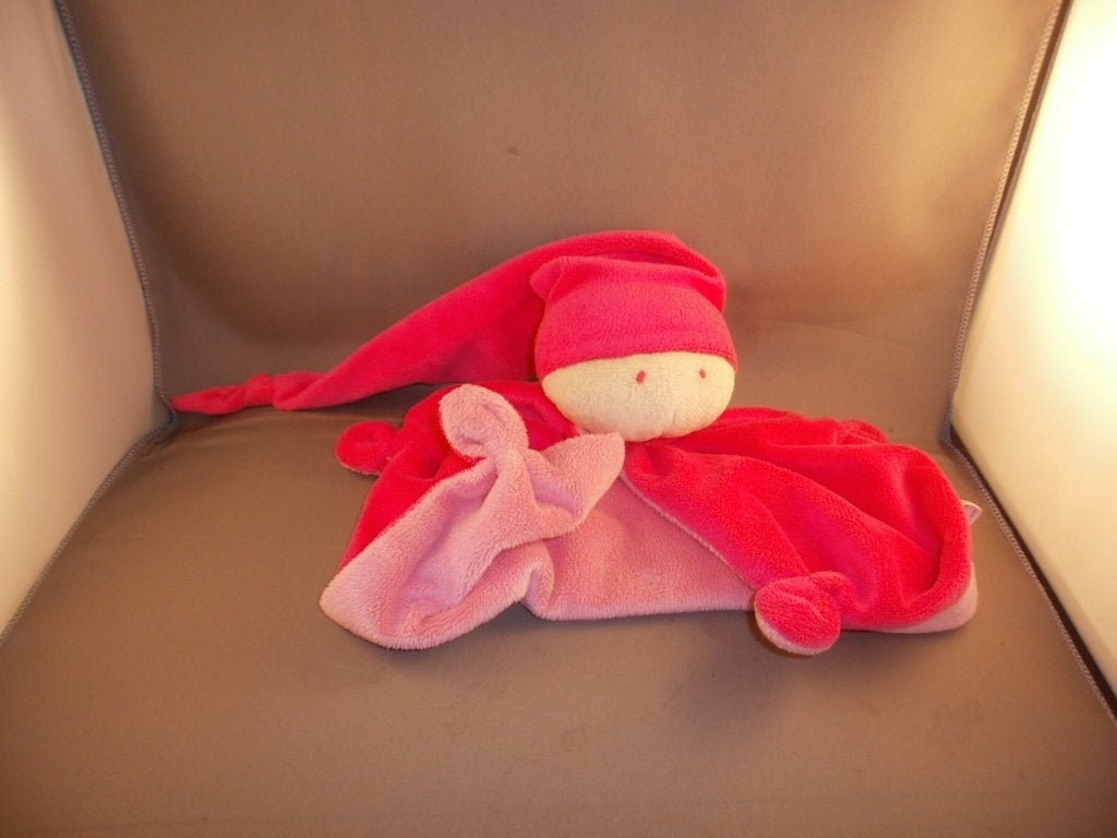difrax pop spook tweekleurig roze velours grote versie beige, Overige merken, Overige karakters, Overige typen, Nieuw