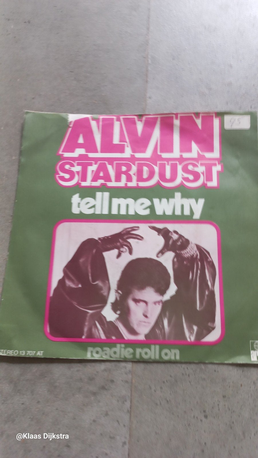 Alvin Stardust - Tell Me Why / Roadie Roll On, Cd's en Dvd's, Vinyl Singles, Ophalen of Verzenden, Gebruikt, 7 inch, Pop