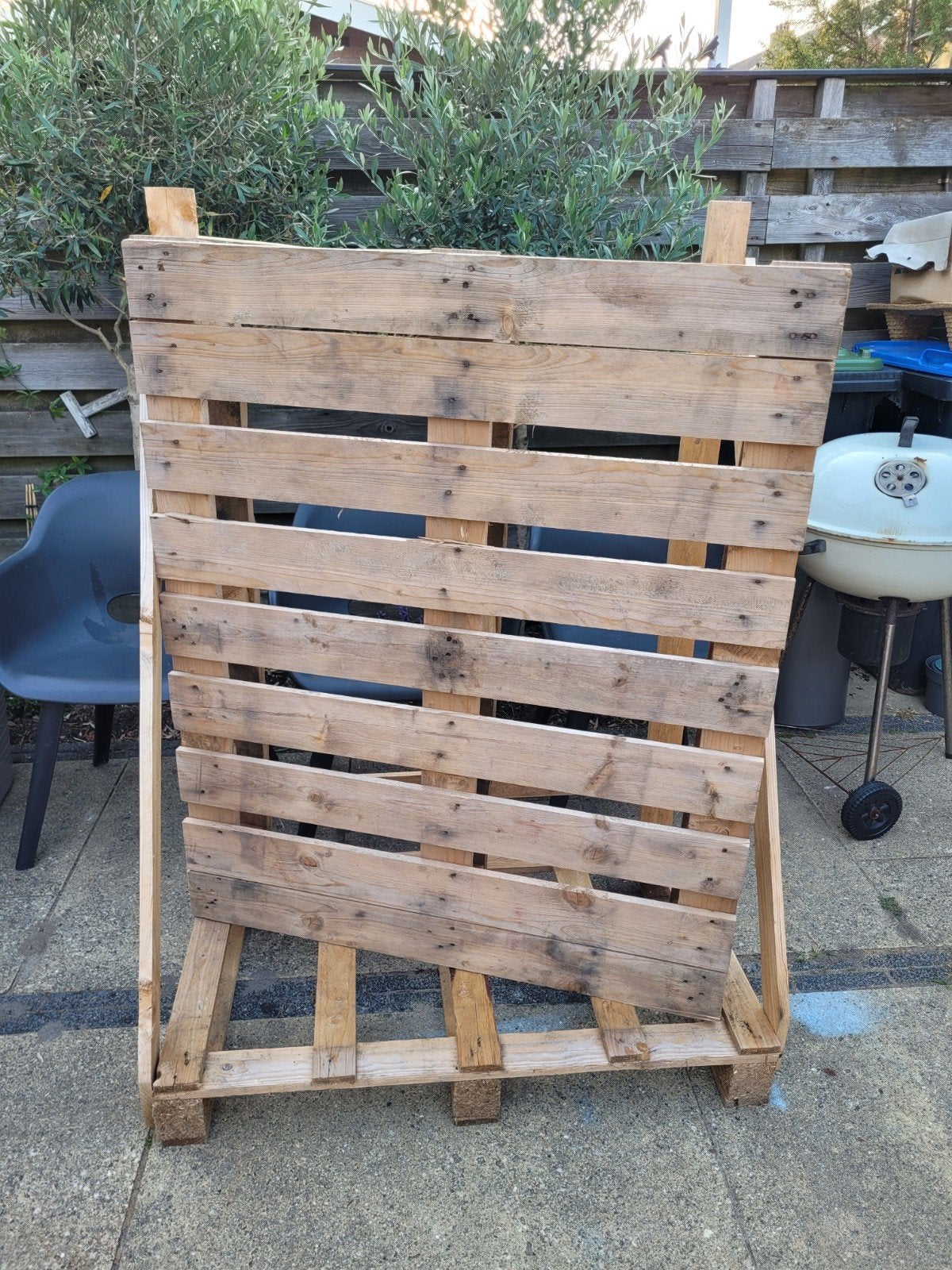 Houten pallet constructie voor tuin of project, Ophalen, Gebruikt