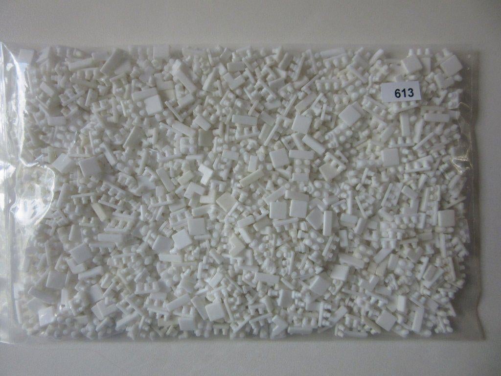 613, wit ministeck, zakje 100 gram, Nachtvlinder100, Gebruikt, Ophalen of Verzenden, Losse ministeck of Strip