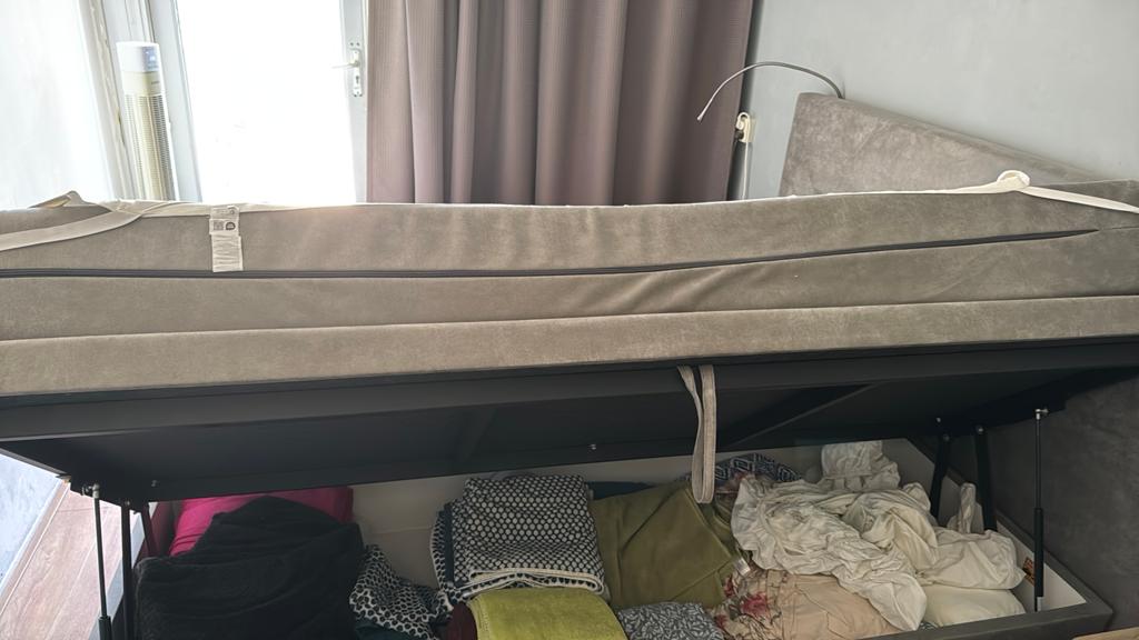 Swiss sense 160cm boxspring tekoop, Ophalen of Verzenden, Zo goed als nieuw, 50 mm of meer, Balk