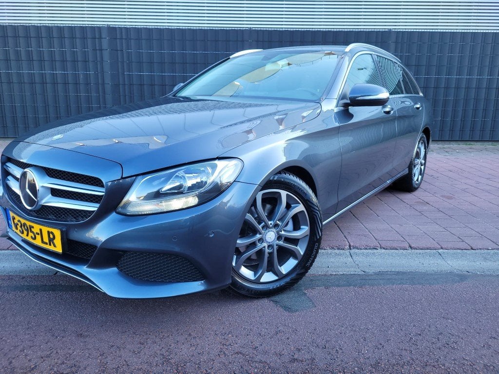 Mercedes-Benz C-Klasse Estate 200 CDI Prestige (bj 2015), Automaat, Gebruikt, 4 cilinders, Leder en Stof