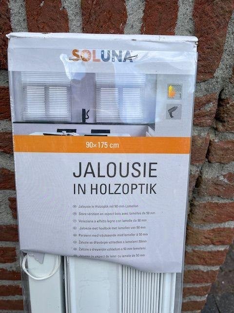 houten jaloezie, Ophalen, Wit, Nieuw, 50 tot 100 cm