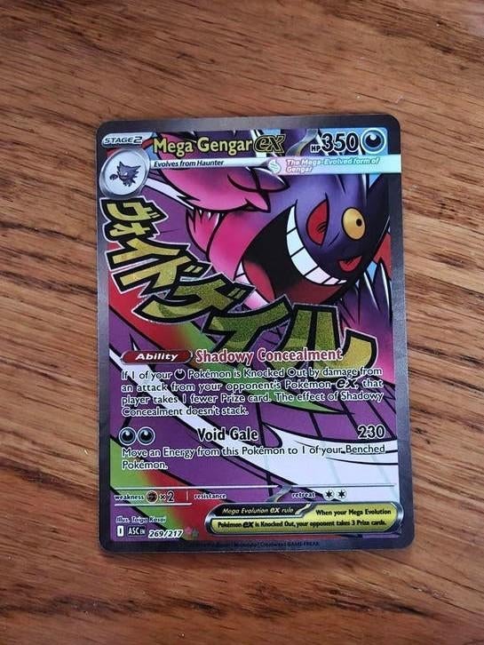 Mega Gengar EX #269/217, Ophalen of Verzenden, Zo goed als nieuw, Losse kaart, Foil