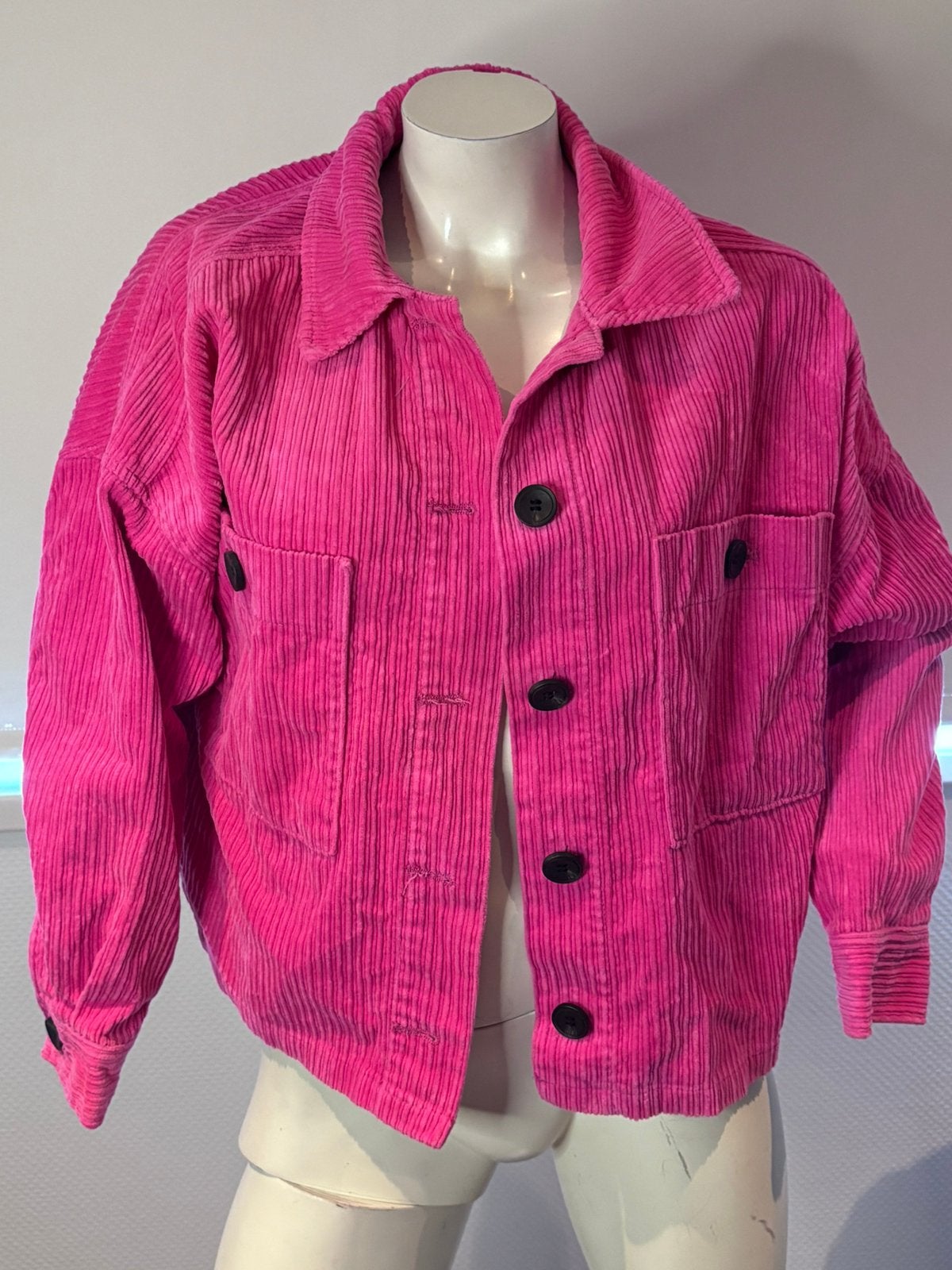 Zara ribfluweel roze blouse jasje maat s, ., Ophalen of Verzenden, Zo goed als nieuw, .