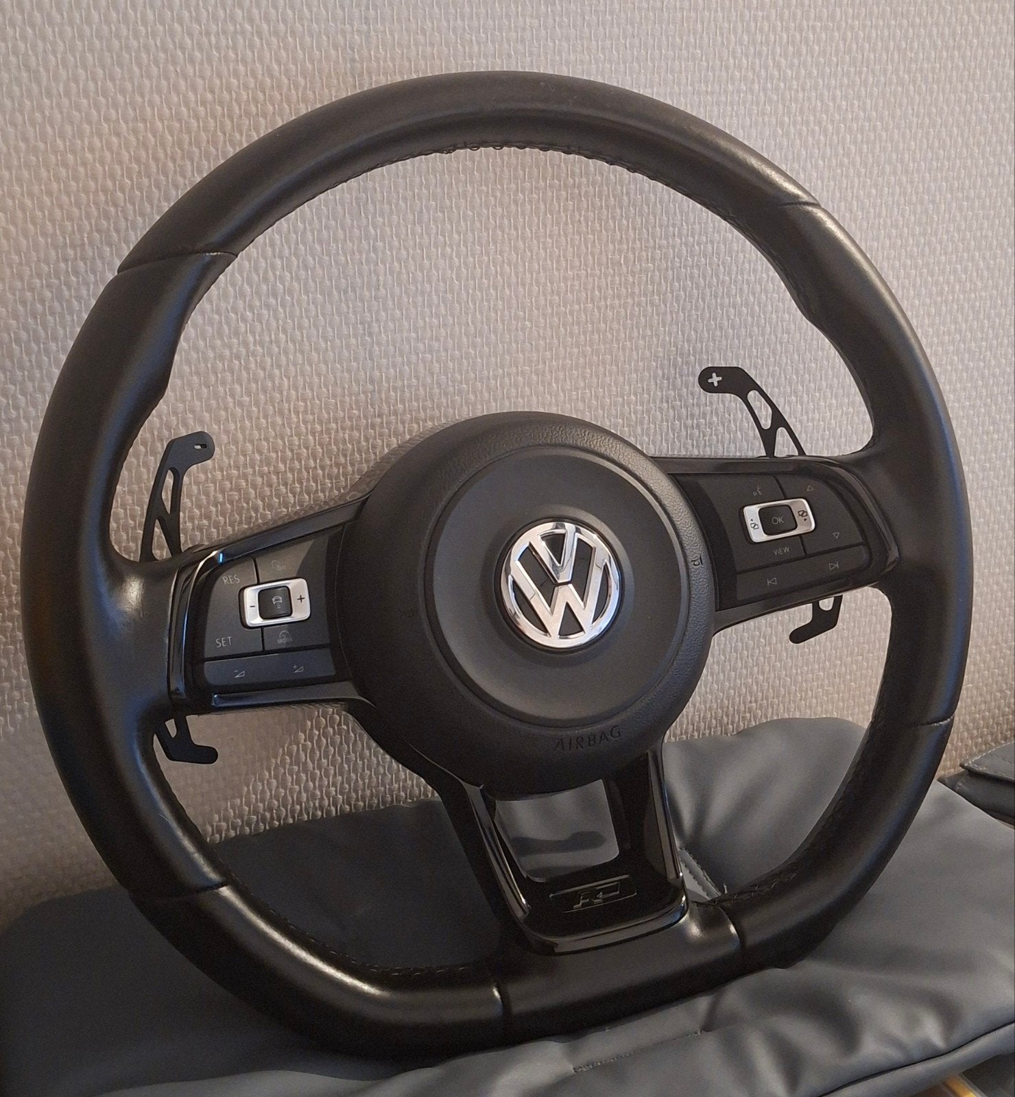 Volkswagen stuur met airbag en flippers, Ophalen of Verzenden, Gebruikt, Volkswagen