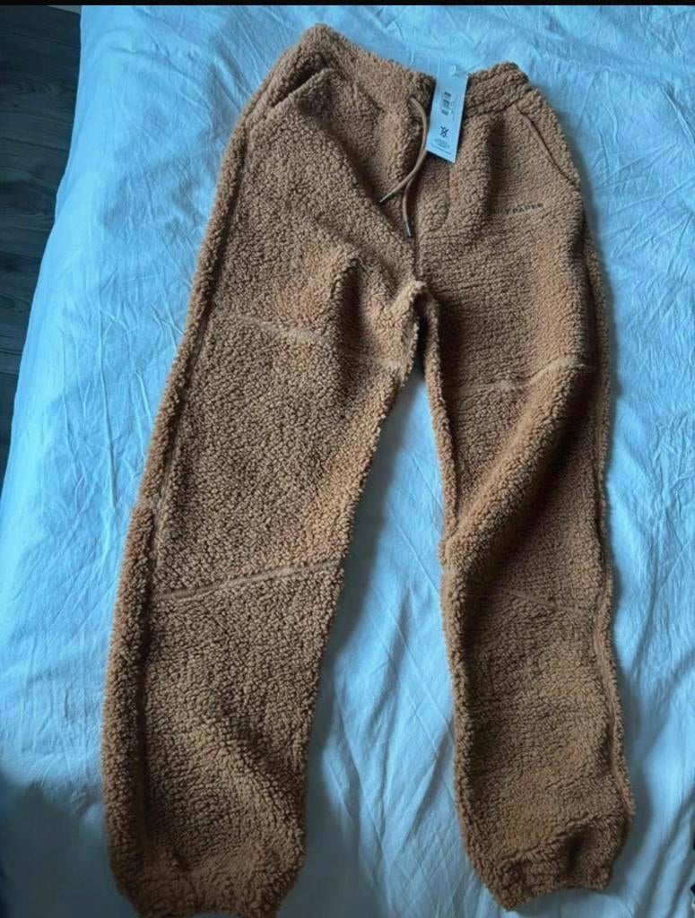 Daily paper broek teddy zwart en bruin NIEUW, Zwart, Nieuw, Ophalen of Verzenden, Maat 34 (XS) of kleiner