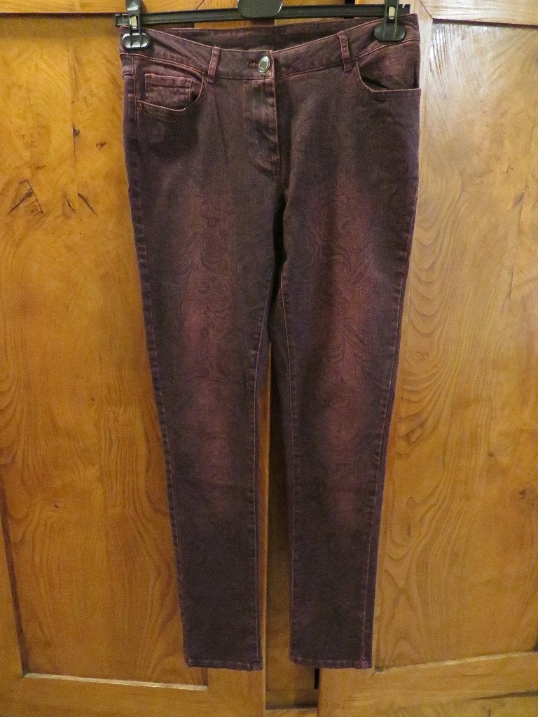Dames broek  jeans Colours of the World mt.38 wijnrood., Maat 38/40 (M), Ophalen of Verzenden, Zo goed als nieuw, Lang