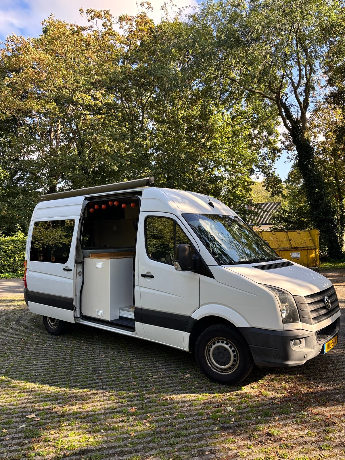 VW Crafter L2H2 OffgridCamper Zelf omgebouwd + Nieuwe Banden, Chemisch toilet, Buscamper of Camperbus, Tot en met 2, Particulier