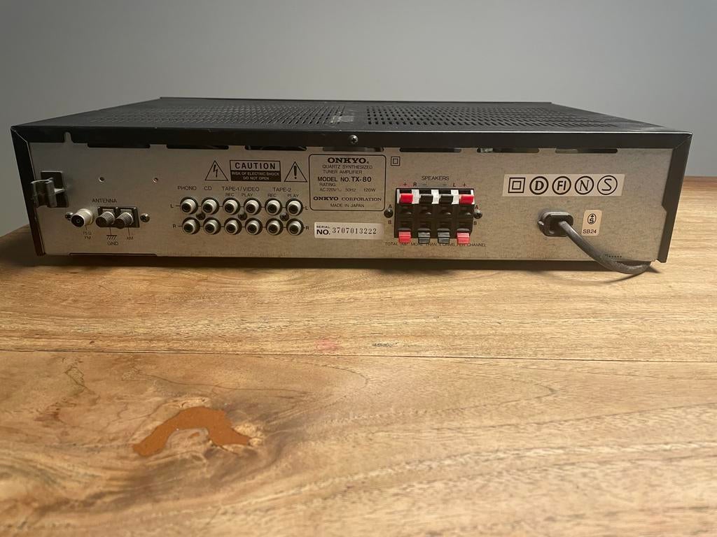 Onkyo TX-80 Quartz Synthesized Tuner Amplifier, Audio, Tv en Foto, Versterkers en Receivers, Ophalen of Verzenden, Zo goed als nieuw