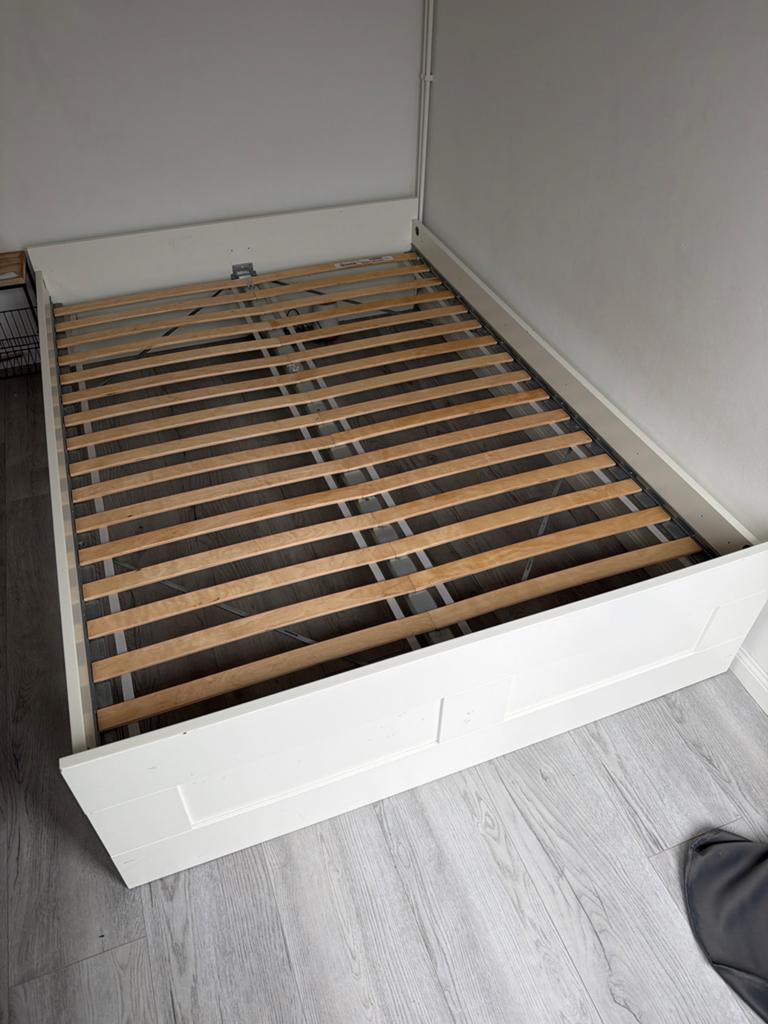 Bed 2 persoons 140x200, Huis en Inrichting, Ophalen, Tweepersoons, Hout, 140 cm