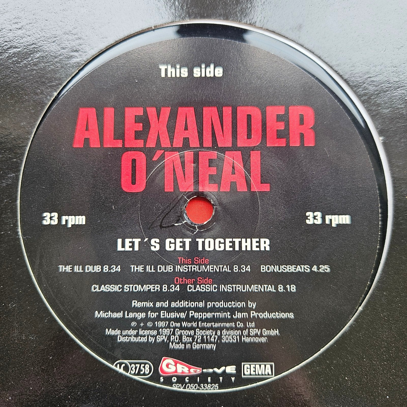 Alexander O'Neal - Let's Get Together 12inch Maxisingle Lees, Ophalen of Verzenden, 12 inch