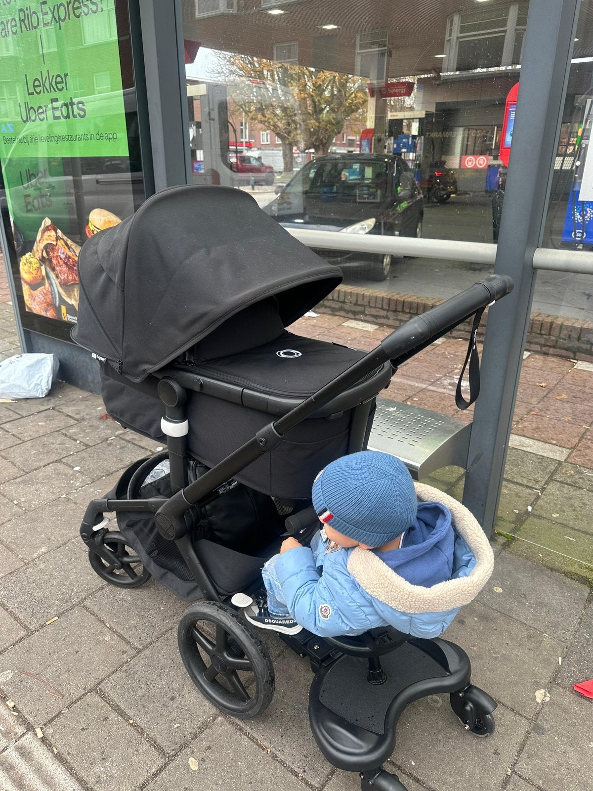 Bugaboo fox 5 all black, Ophalen, Zo goed als nieuw, Bugaboo