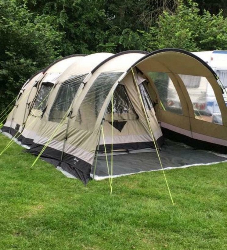 4 persoons tunneltent Outwell Trout Lake 4 - Front Extension, Ophalen, Gebruikt, Tot en met 4