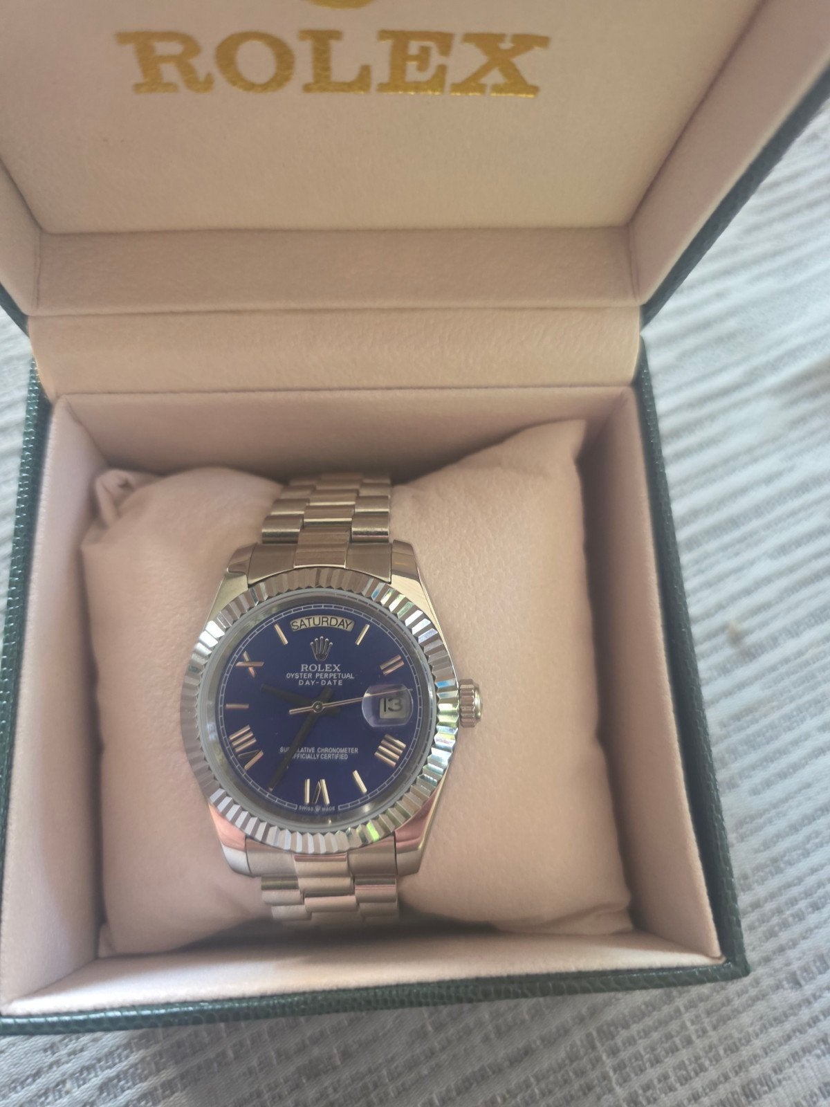 Rolex Day Date, Ophalen, Nieuw, Staal, Rolex