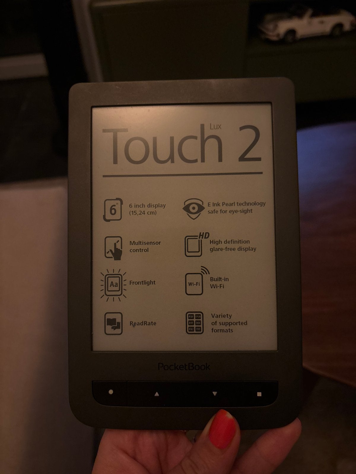 Pocketbook Touch Lux 2 e-reader - Niet werkend, Computers en Software, E-readers, Ophalen of Verzenden, Niet werkend, 6 inch of minder