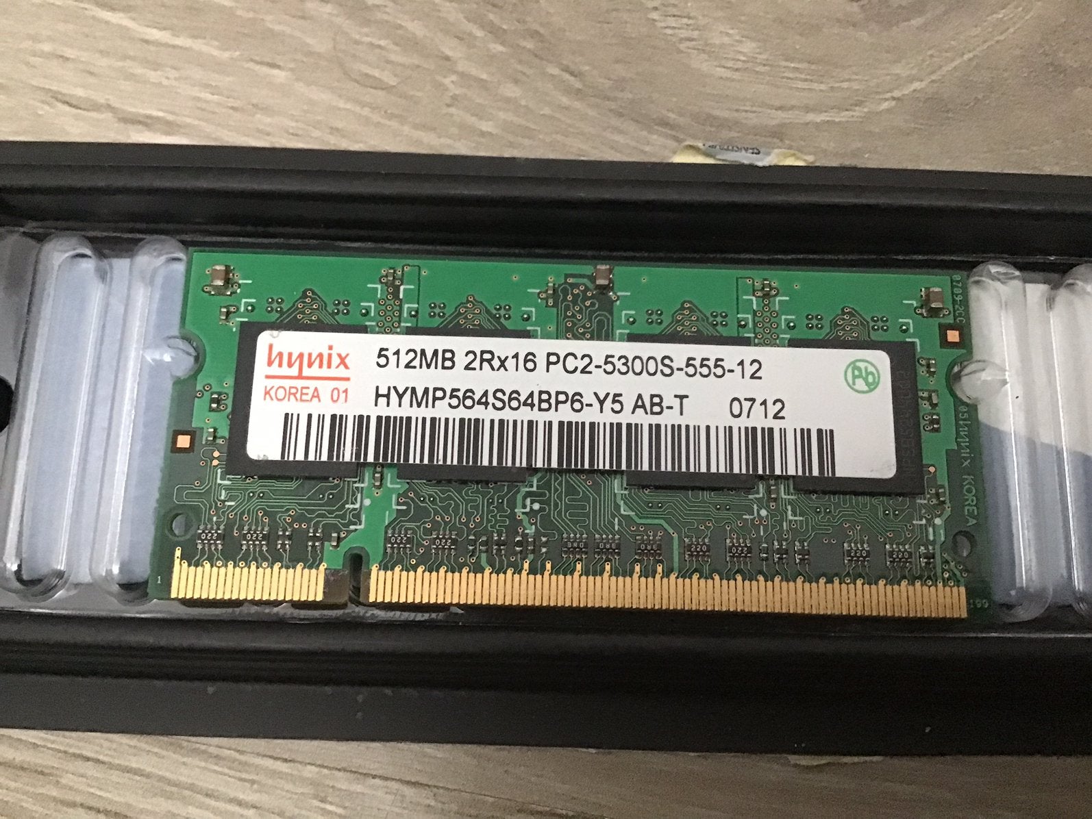 Hynix 512mb 2rx16 pc2-5300s-555-12, Ophalen of Verzenden, DDR2, Laptop, Gebruikt