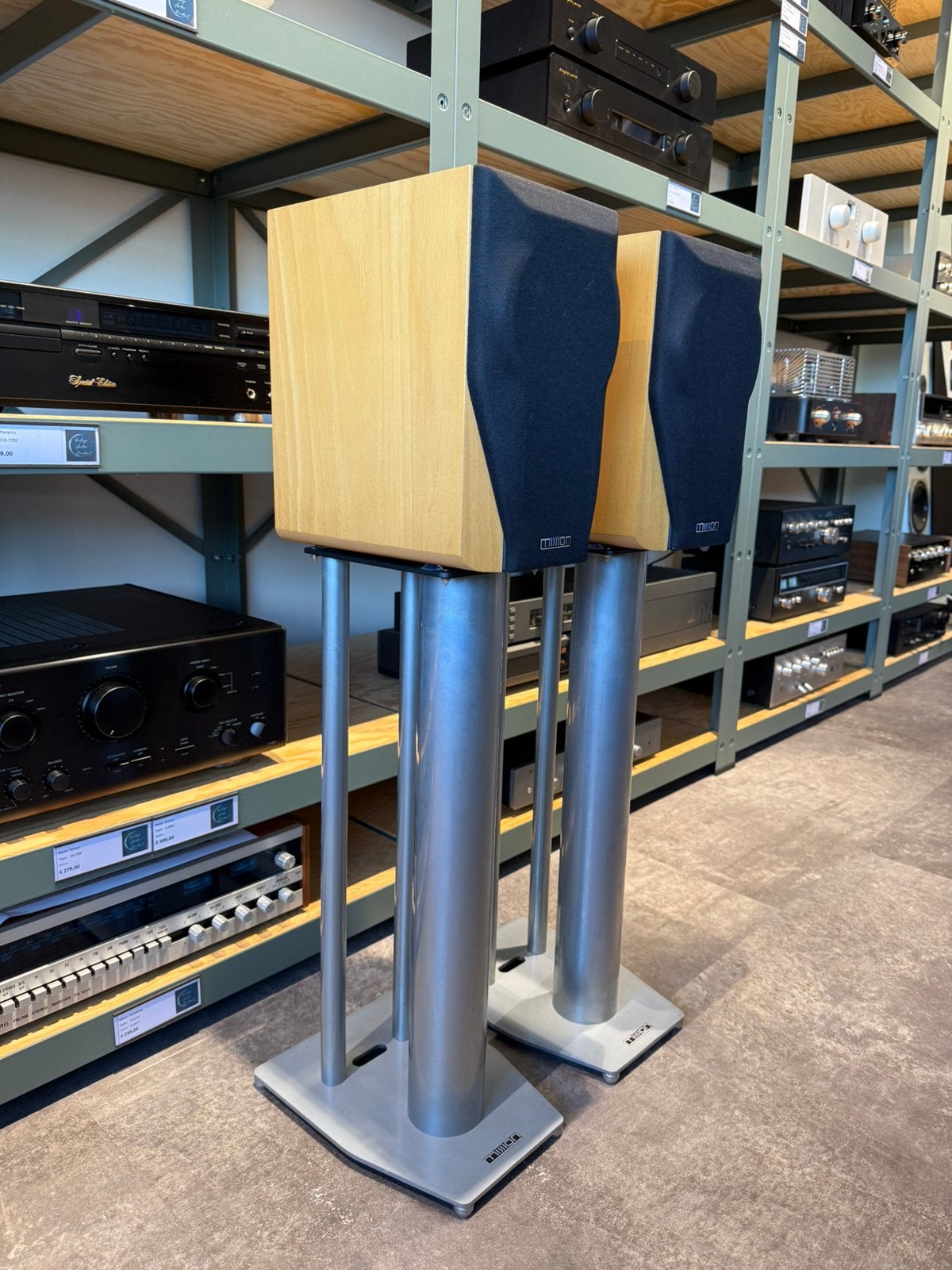 Mission 780, met stands, topstaat, klinken heerlijk,garantie, Ophalen, Contact@vintageaudiobreda.nl, Inclusief standaarden, Zo goed als nieuw