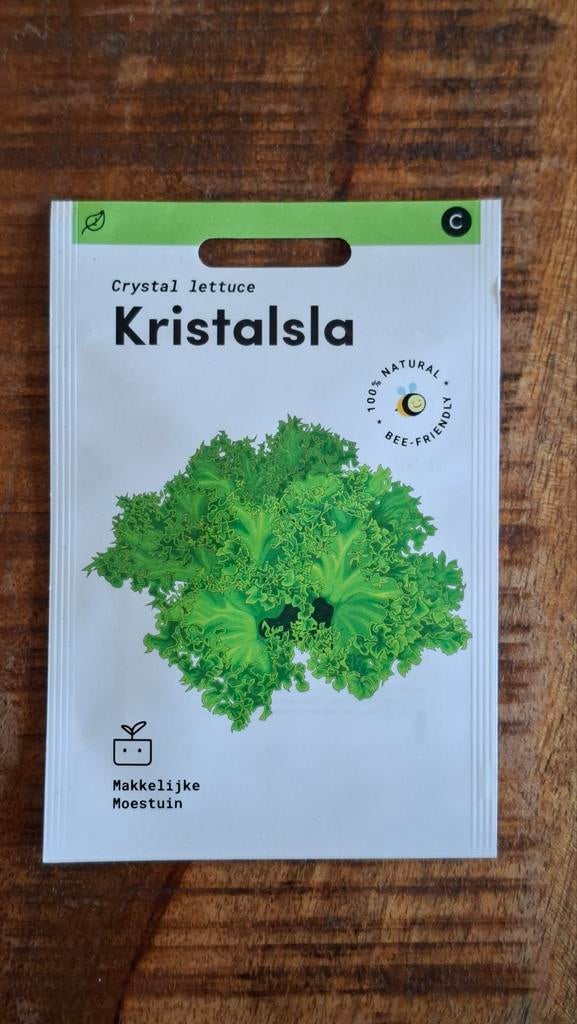 Kristalsla zaden - Makkelijke Moestuin, Ophalen, Volle zon, Zaad