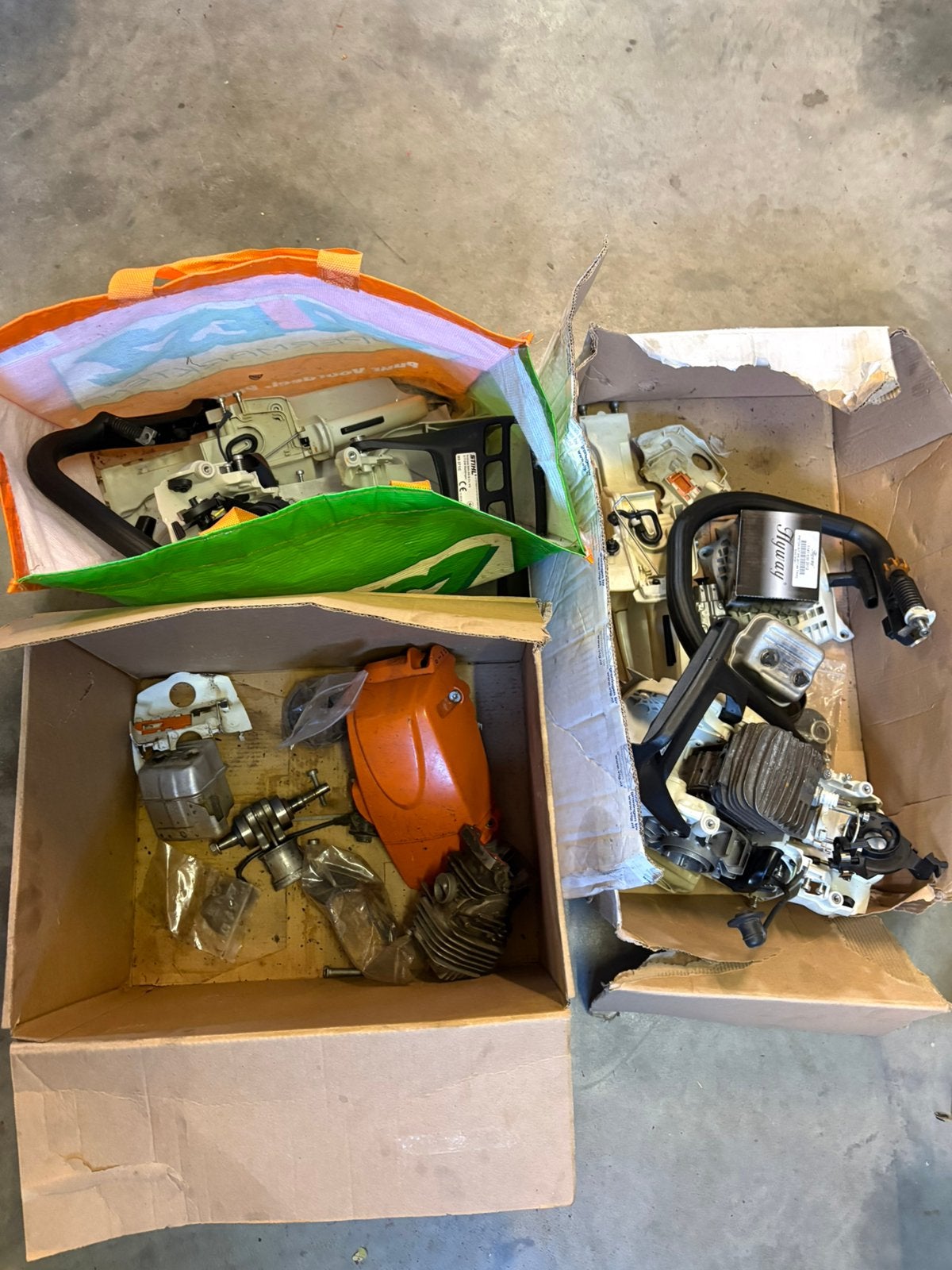 2x stihl ms271 voor onderdelen/revisie, Tuin en Terras, Hand-tuingereedschap, Ophalen, Zo goed als nieuw