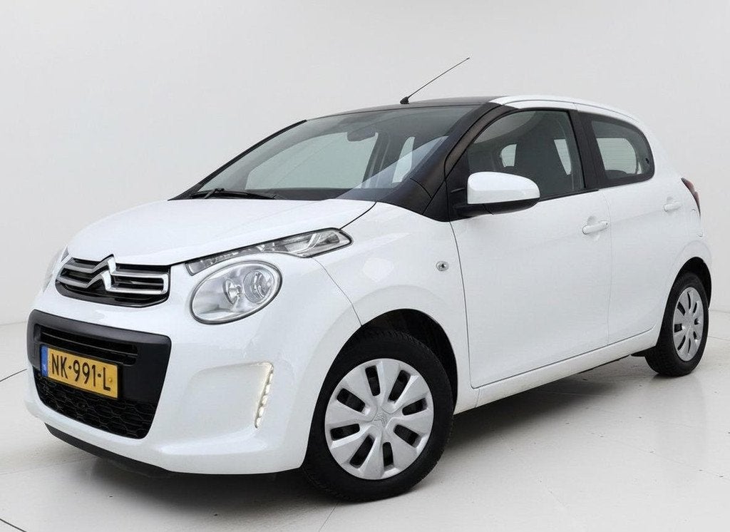 Citroen C1 1.0 e-VTi Selection Cruise Led Airco 5 Drs NL Aut, Voorwielaandrijving, Stof, Gebruikt, Met garantie (alle)