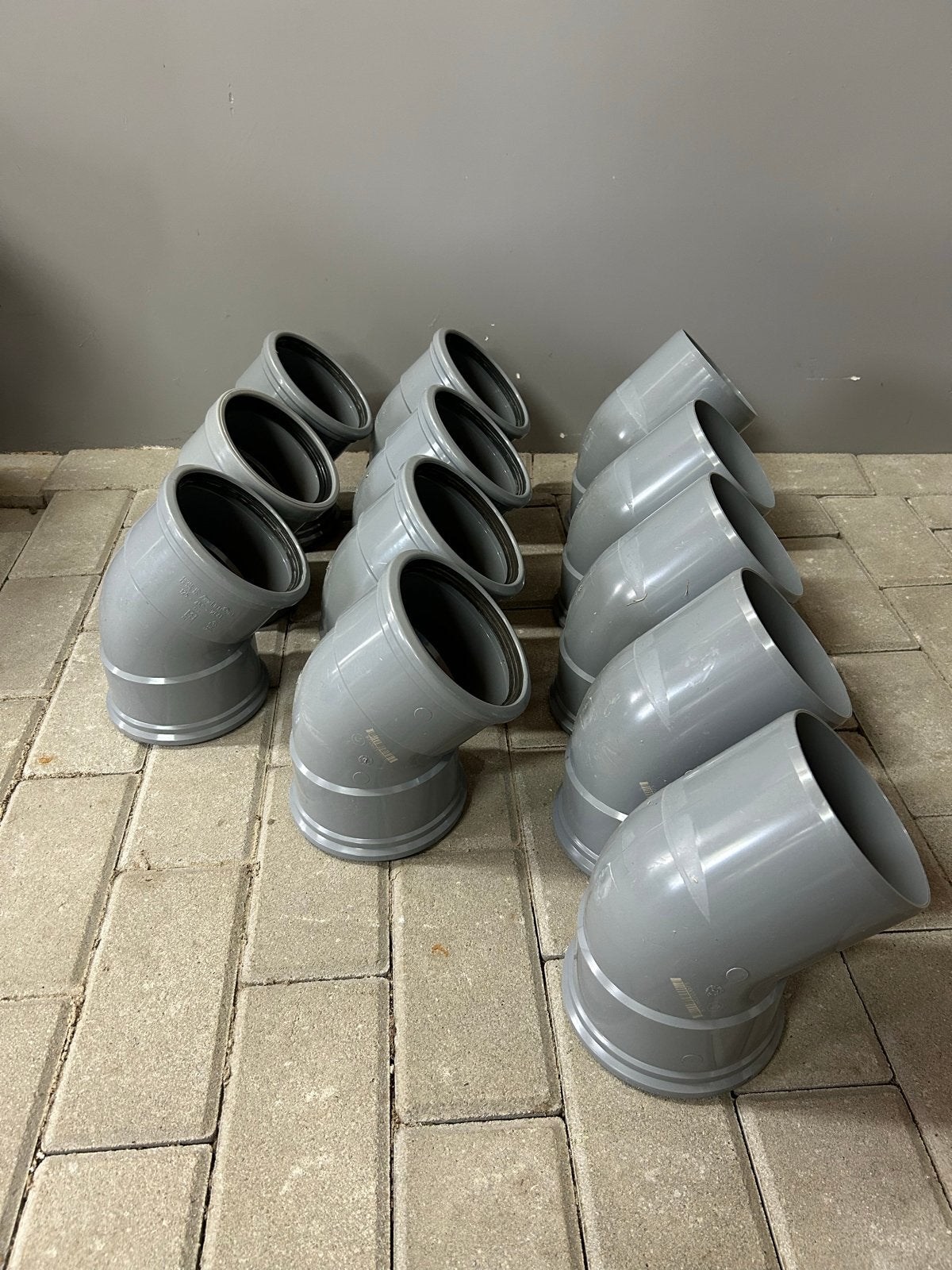 125mm PVC Koppelingen - Nieuwstaat, Doe-het-zelf en Verbouw, Buizen en Afvoer, Ophalen, Bochten, Pvc, Nieuw