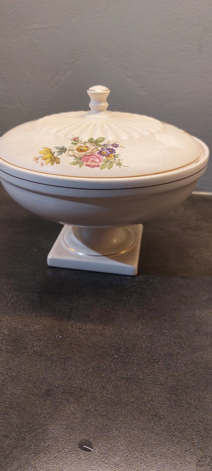 Vintage bonbonniere met bloemen, Antiek en Kunst, Ophalen of Verzenden