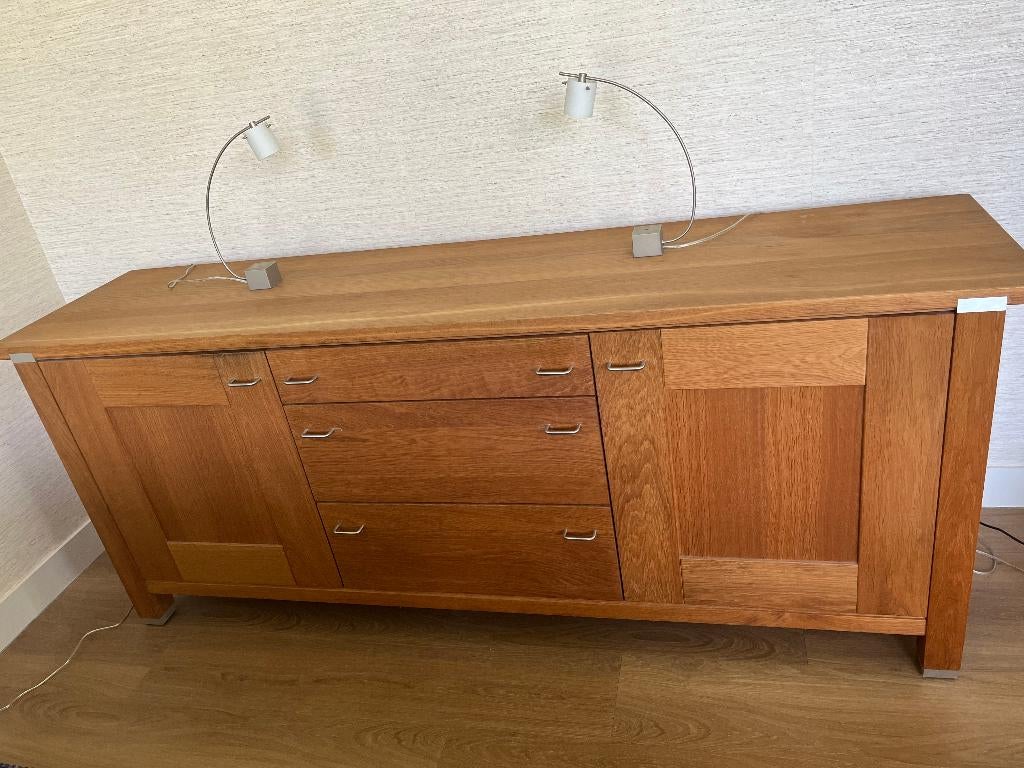 Frans Eiken dressoir, Ophalen, Gebruikt, Met deur(en), Eikenhout
