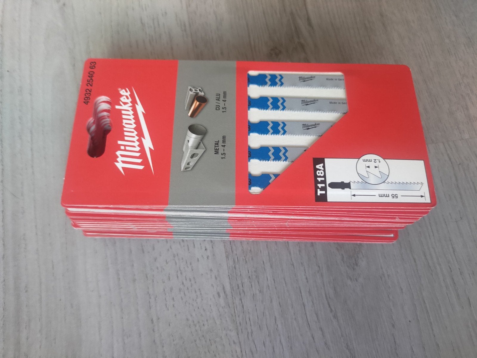 Milwaukee T118A Decoupeerzaagbladen Metaal 1.5-4mm(21 stuks), Ophalen of Verzenden