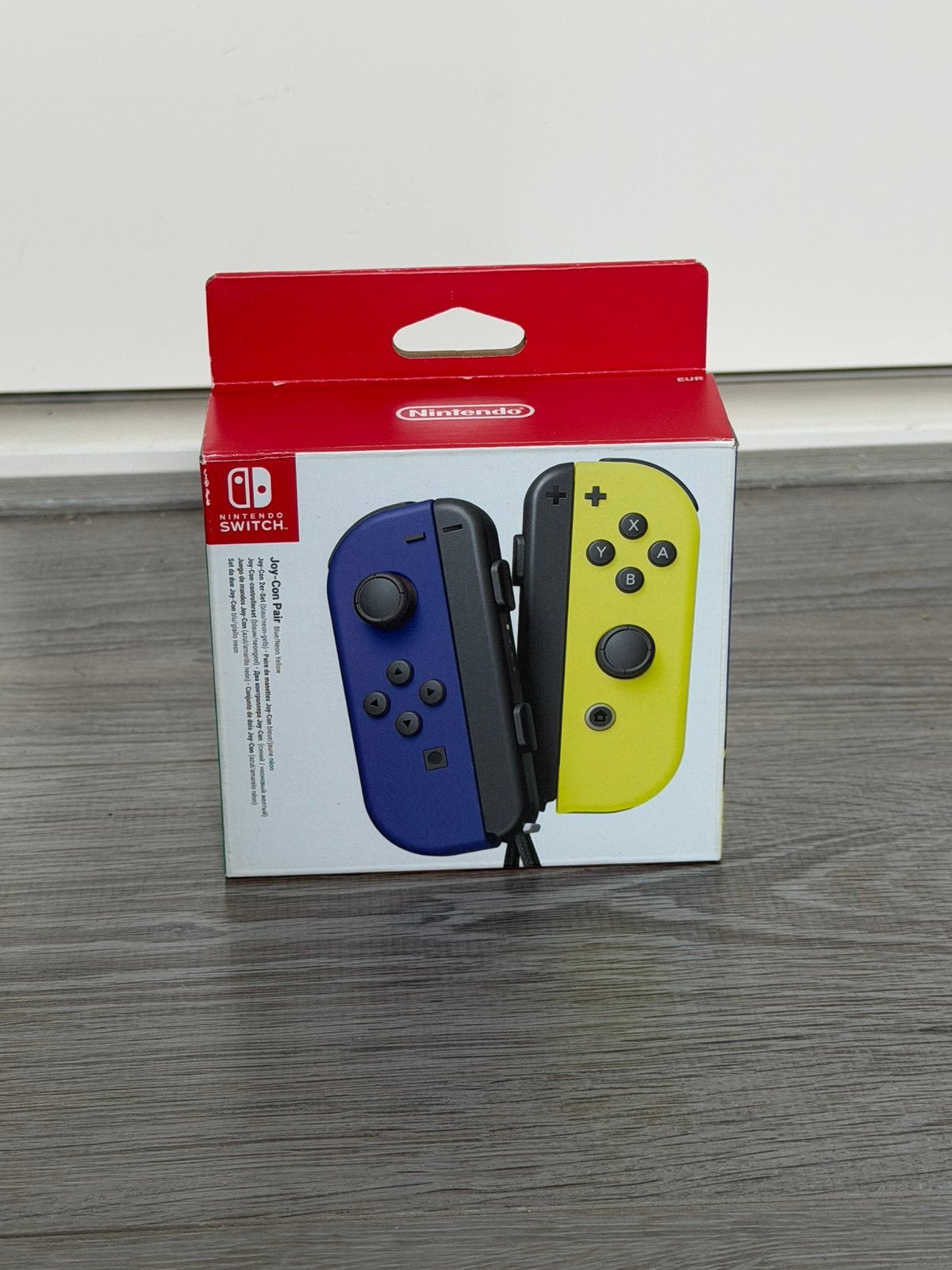 Nintendo Switch Joy-Cons blauw/geel met originele doos, Spelcomputers en Games, Ophalen of Verzenden, Nieuw, Met 2 controllers