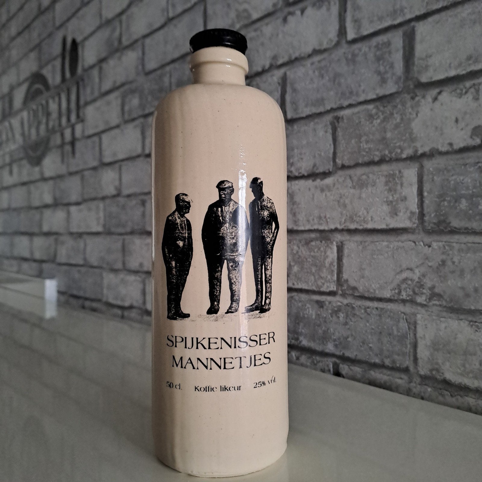 Aarden Koffie Likeur fles SPIJKENISSER MANNETJES 50 cl, Ophalen