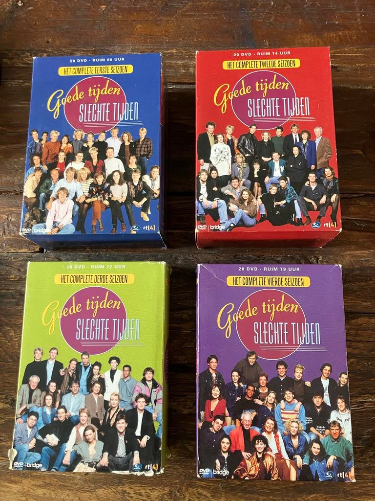 GTST DVD Boxsets Seizoen 1 t/m 4 - Goede Tijden Slechte Tijd, Cd's en Dvd's, Dvd's | Tv en Series, Gebruikt, Boxset, Drama, Ophalen of Verzenden