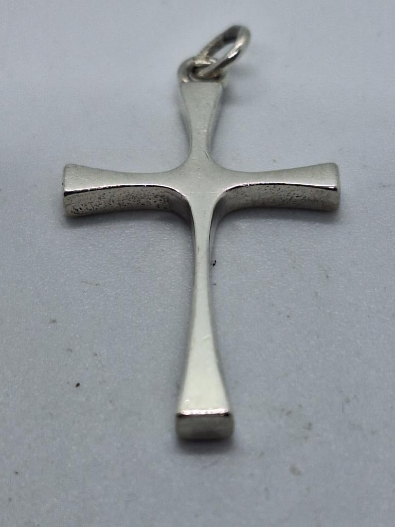 Zilveren Kruisje 3.5 cm - Prachtige Conditie, Sieraden, Tassen en Uiterlijk, Kettinghangers, Ophalen of Verzenden, Zo goed als nieuw