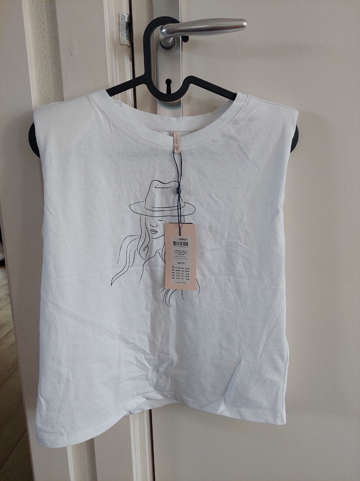 Kids Only Top - Wit met Print, Ophalen of Verzenden, Nieuw, Kids Only, Meisje