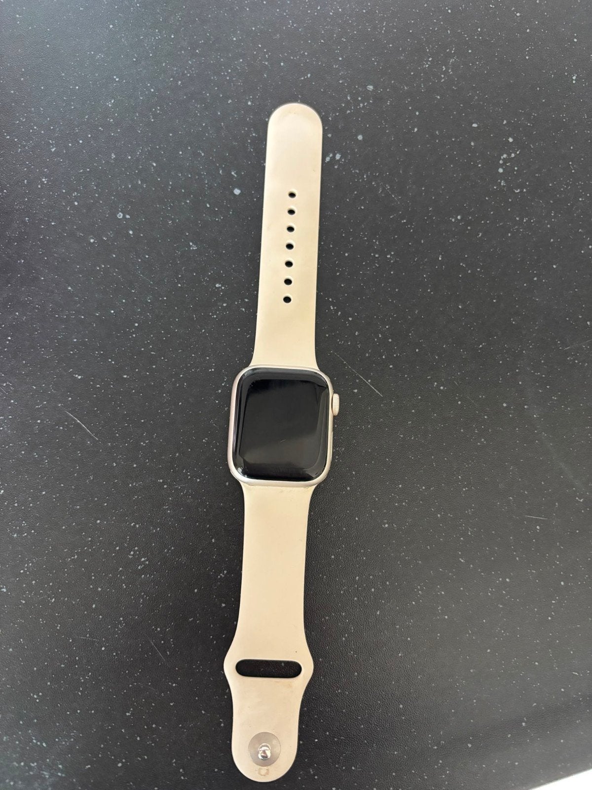 Apple Watch Series 7 GPS 41mm Aluminium - Zonder doosje, Gebruikt, Wit, IOS, Ophalen of Verzenden
