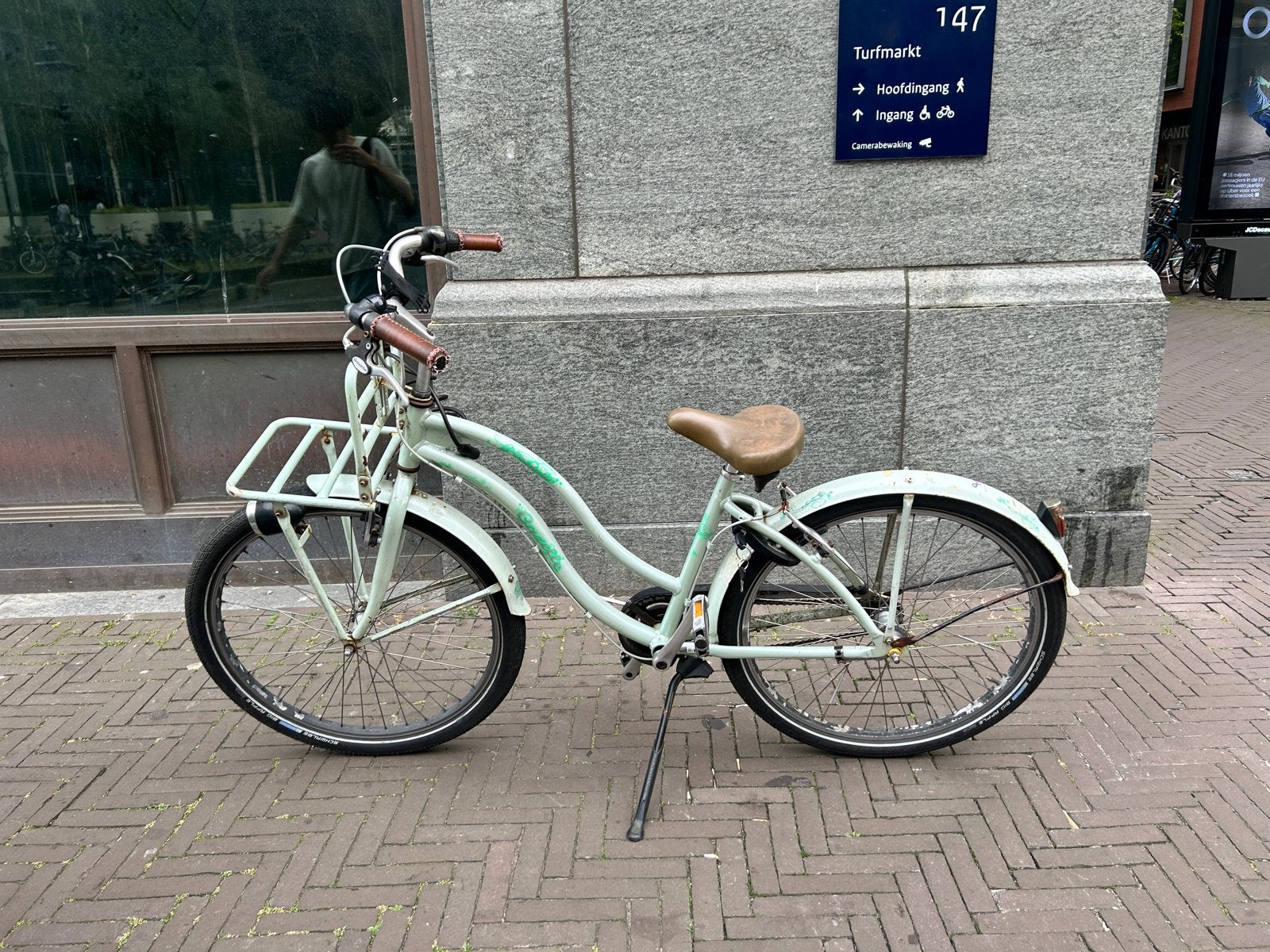 Gazelle damesfiets met voordrager, Ophalen, Gebruikt, Velgrem, Versnellingen