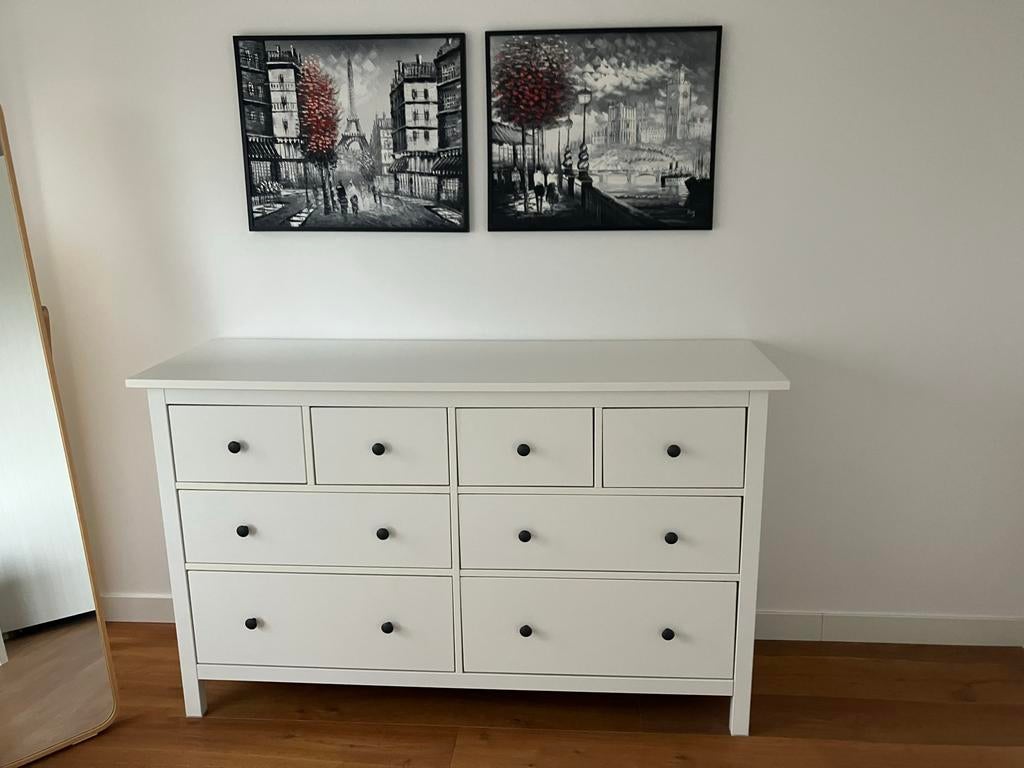 Set van 2 olieverfschilderijen: Londen en Parijs, 60x50, Antiek en Kunst, Kunst | Schilderijen | Modern, Ophalen