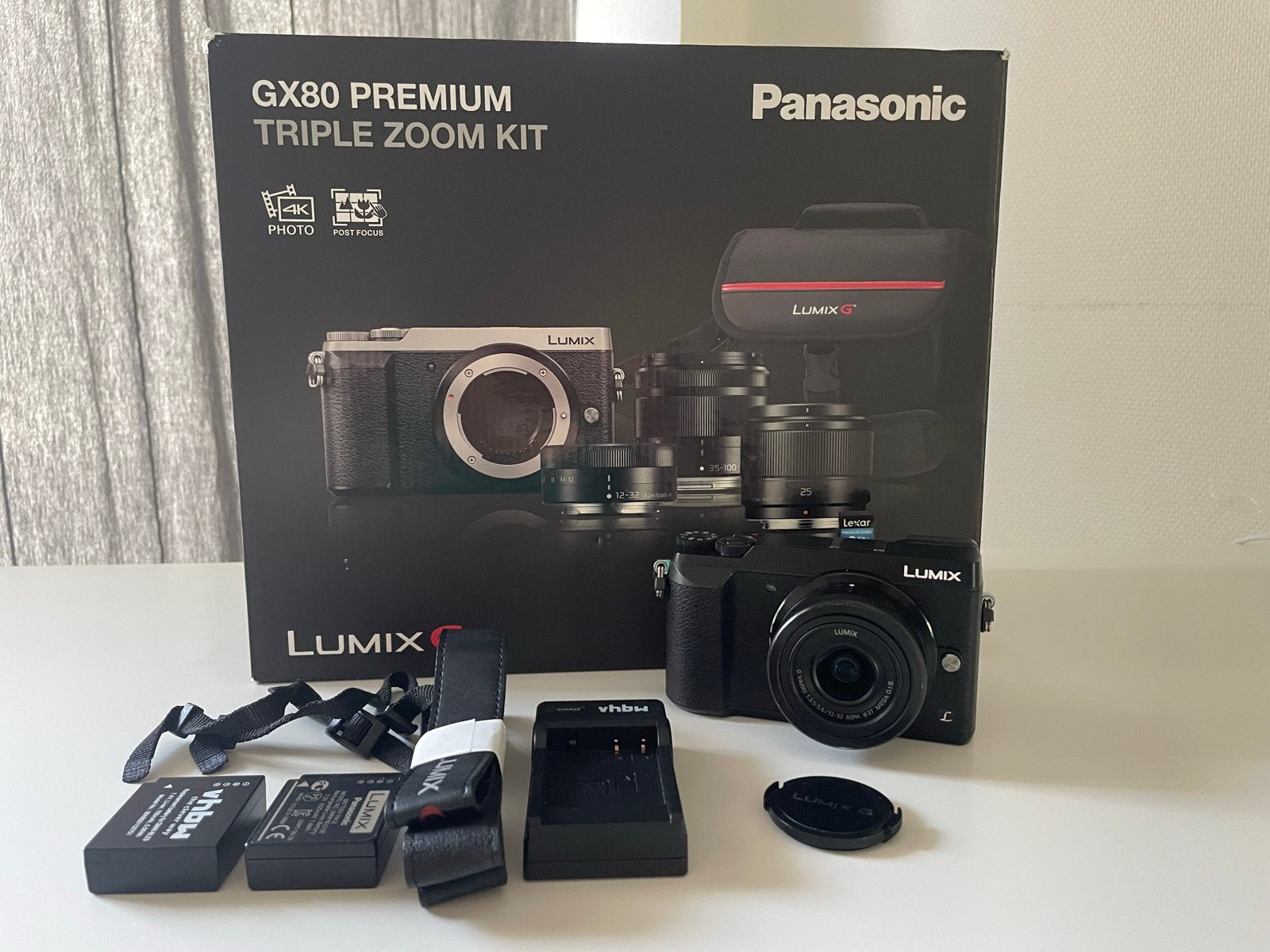 Panasonic LUMIX DMC-GX80, Panasonic, Beeldstabilisatie, Ophalen of Verzenden, Zo goed als nieuw