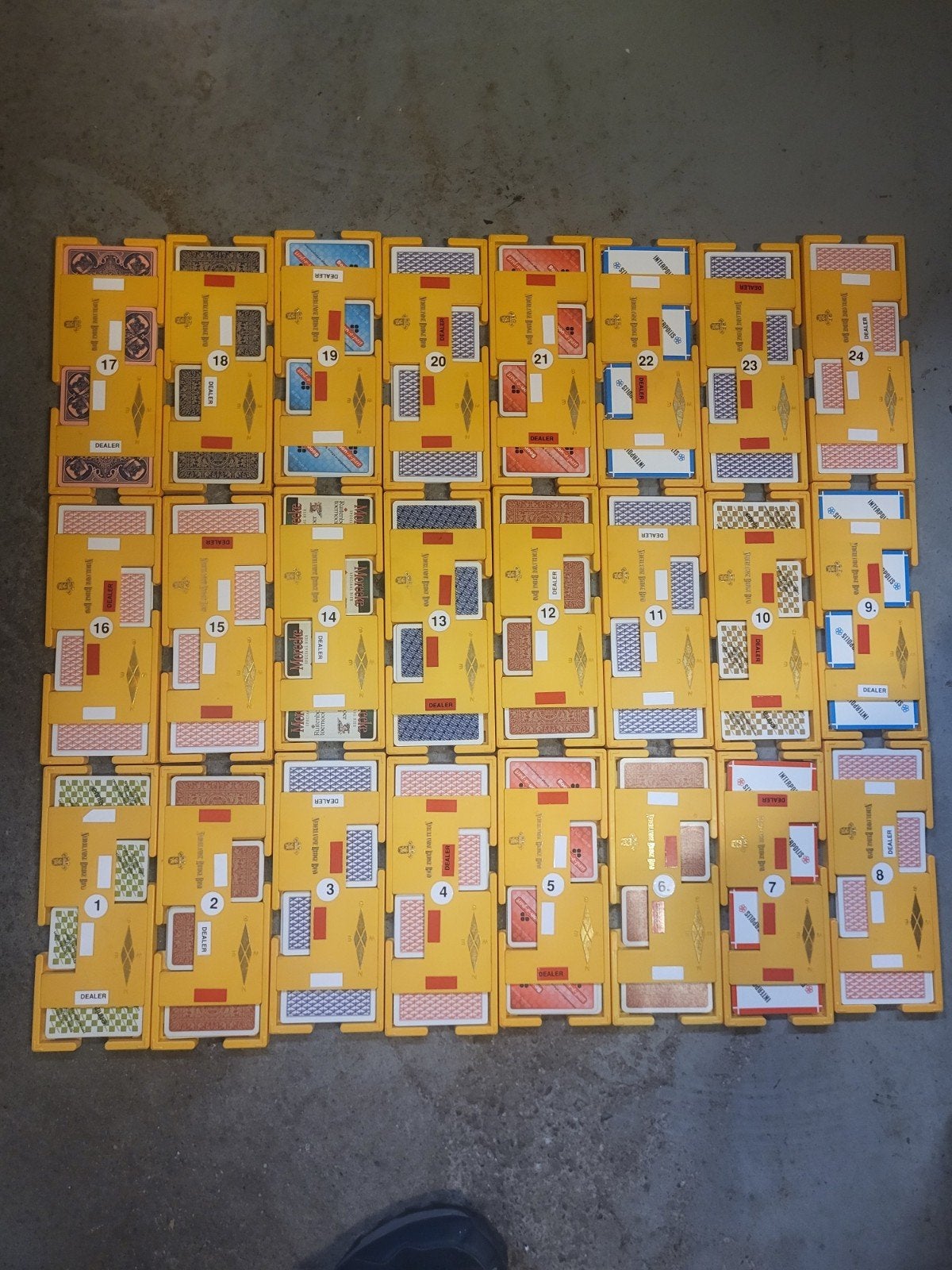 Bridge Bidding Boxen Set - 24 stuks, Gebruikt, Onbekend, Bridge Essentials, Ophalen of Verzenden