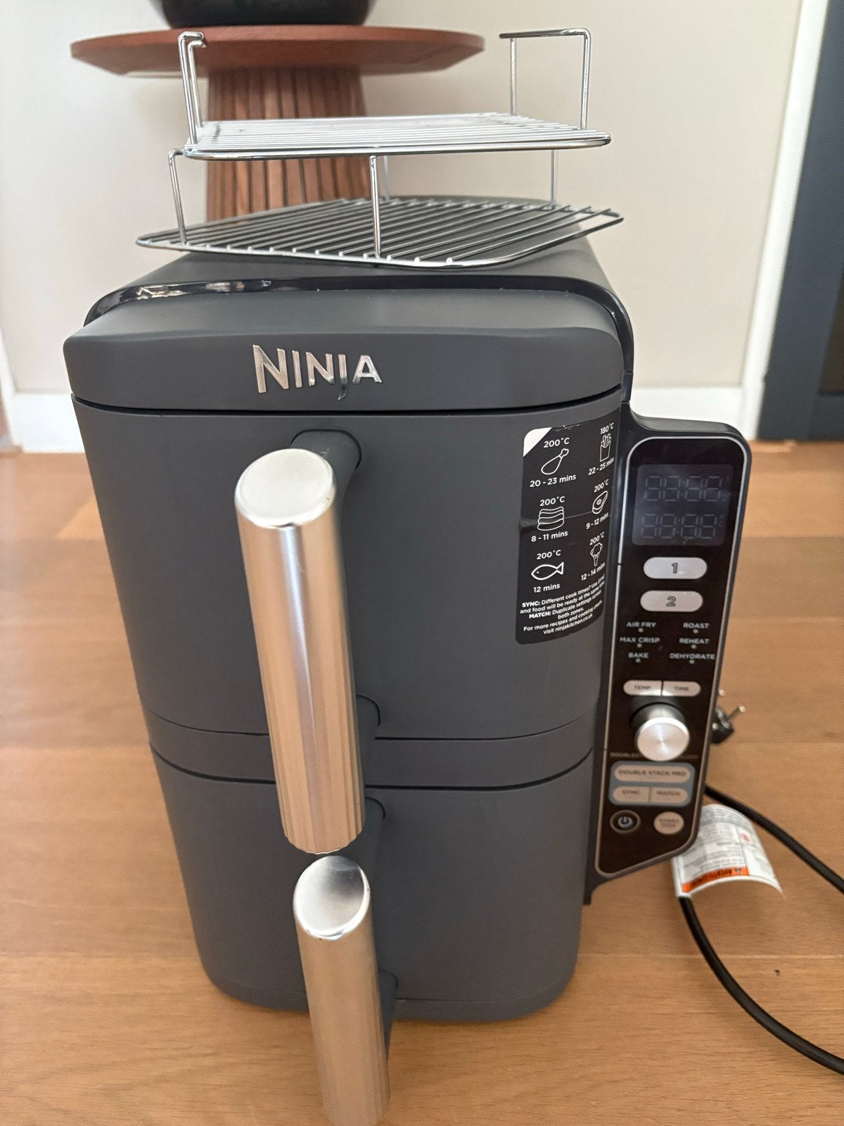 Ninja Double Stack XL Airfryer - Zo goed als nieuw!, Ophalen, Zo goed als nieuw, Airfryer XL, 1500 gram of meer