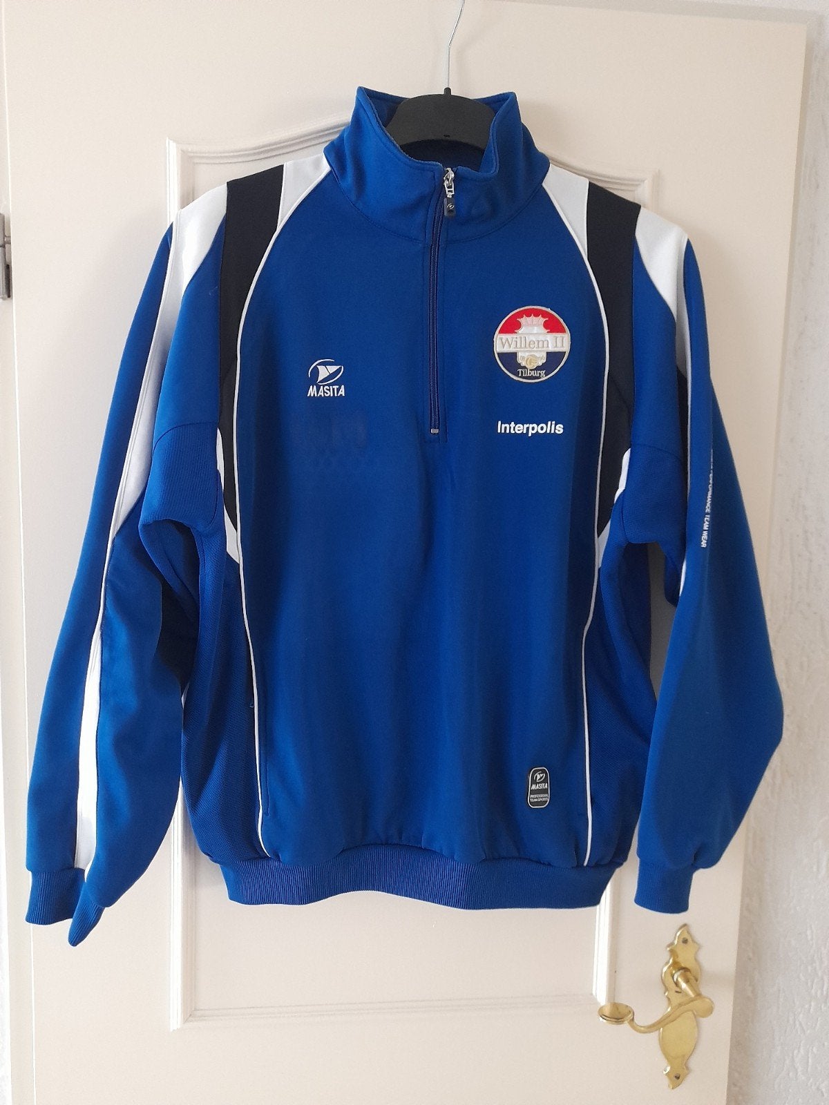 VINTAGE WILLEM II  TRAININGS JACK, Blauw, Maat 56/58 (XL), Ophalen of Verzenden, Zo goed als nieuw