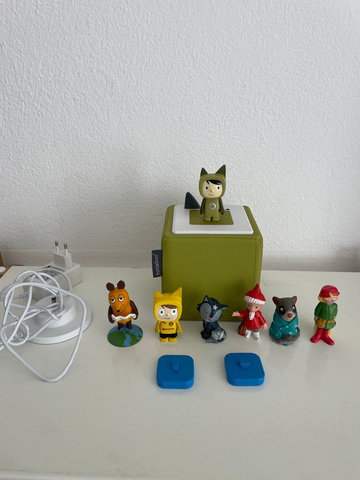 Toniebox starterset Duits 9 Tonies ( 2 creative)  en oplader, Ophalen, Gebruikt, Jongen of Meisje