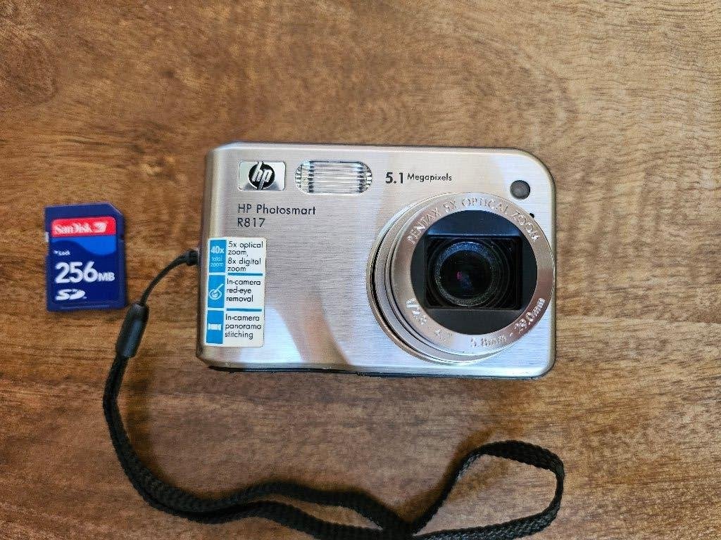 HP Photosmart R817 digitale camera, Audio, Tv en Foto, Fotocamera's Digitaal, Ingebouwde flitser, Geheugenkaart, Ophalen of Verzenden