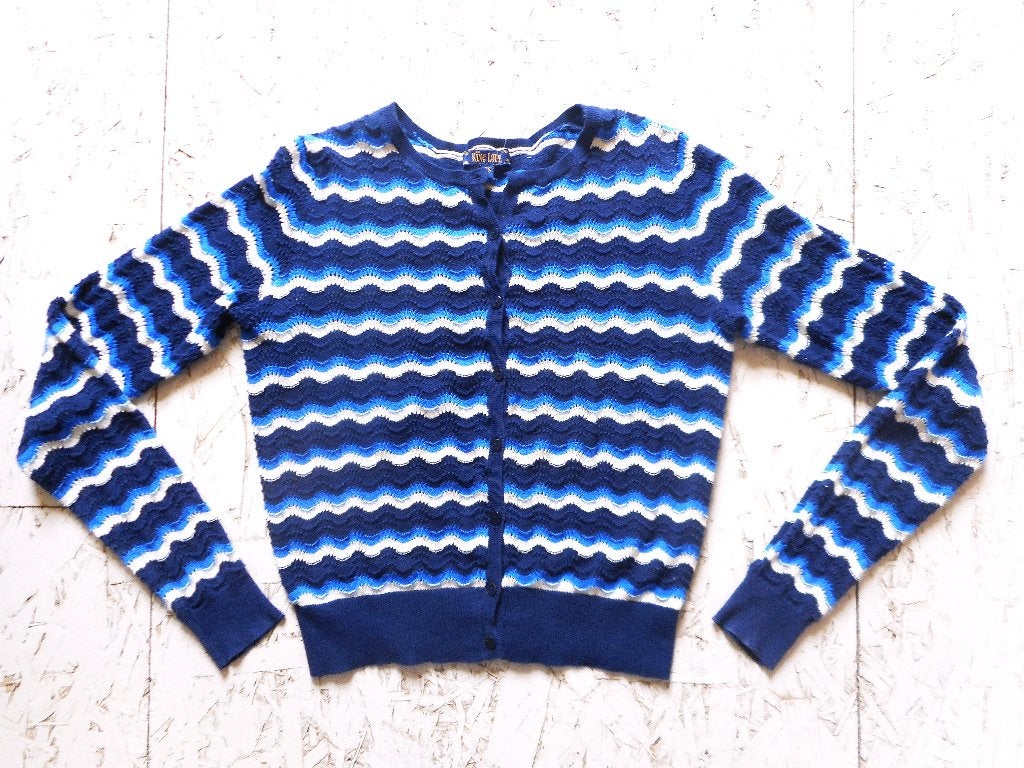 King Louie vestje blauw - wit zgan maat XS, Blauw, Ophalen of Verzenden, Zo goed als nieuw, King Louie