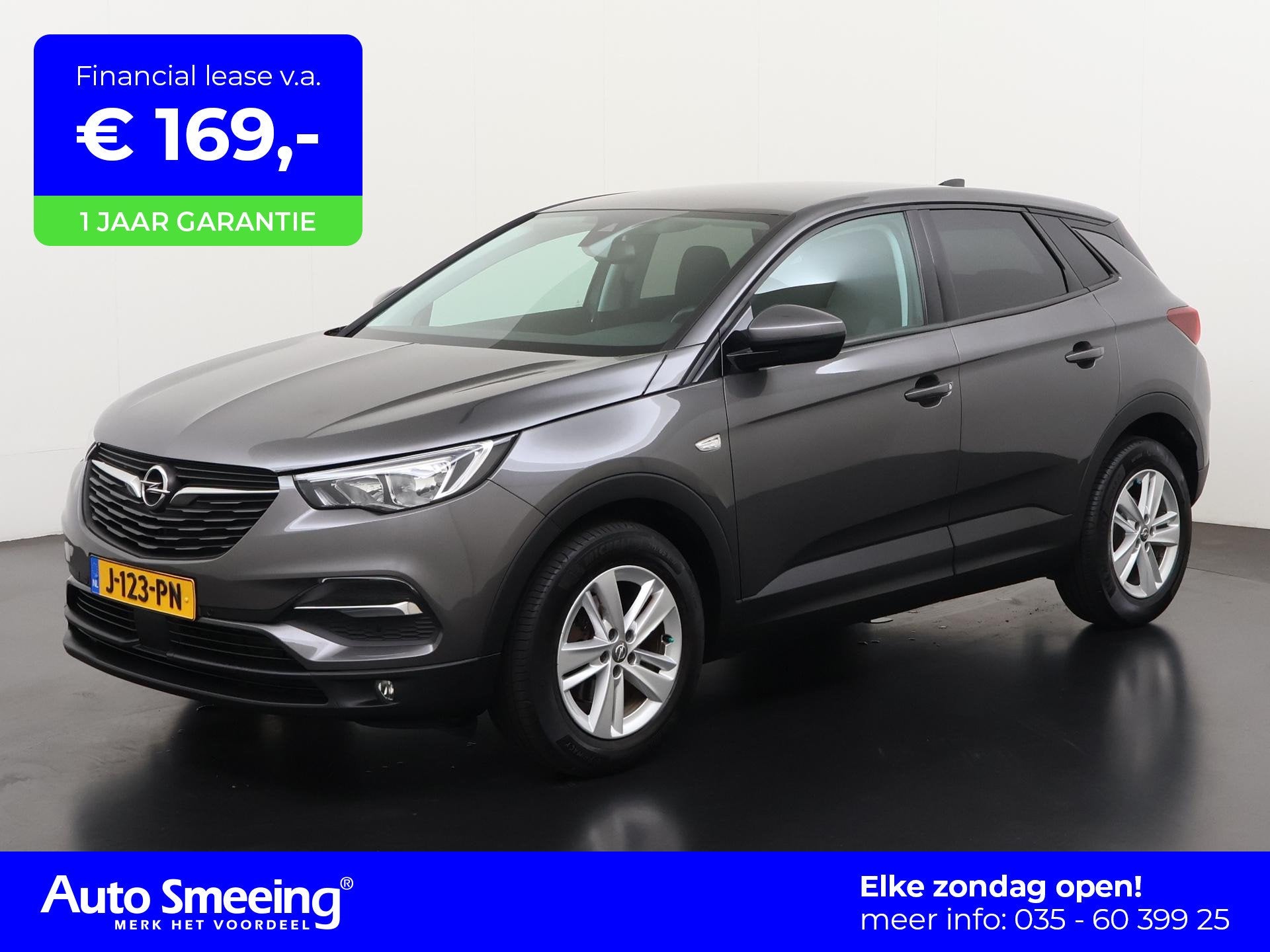Opel Grandland X 1.2 Turbo Business + | Trekhaak | Navigatie, Voorwielaandrijving, 12 maanden, Stof, Gebruikt
