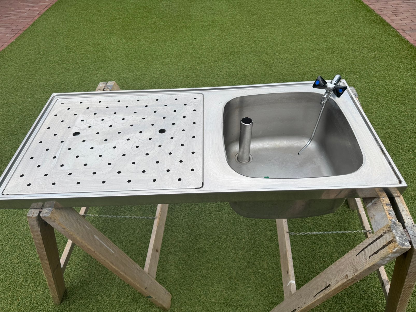 Lekblad met spoelbak,biertap, thuistap, mancave, bar, Ophalen, Zo goed als nieuw, Overige