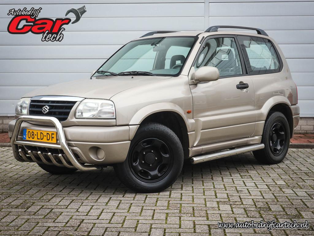 Suzuki Grand Vitara 1.6 Metal Top Wide Body | Audio | Elektr, Auto's, 13 km/l, 94 pk, Stof, Gebruikt